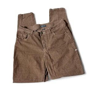 Toad&Co Brown Karuna Cord 5 Pkt Skinny Pant Organic Cotton Hemp Size 8 T1441107
